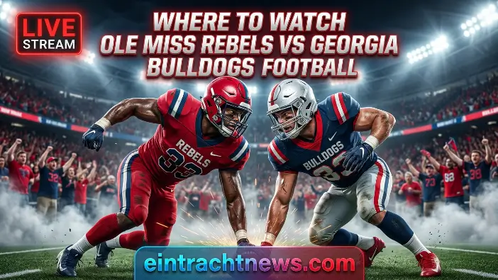 Where to Watch Ole Miss Rebels vs Georgia Bulldogs Football