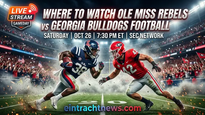 Where to Watch Ole Miss Rebels vs Georgia Bulldogs Football Where to Watch Ole Miss Rebels vs Georgia Bulldogs Football