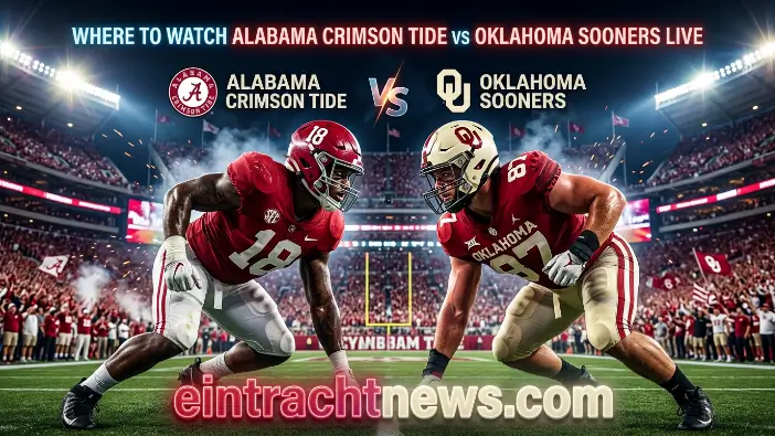 Where to Watch Alabama Crimson Tide Football vs Oklahoma Sooners Football Live Where to Watch Alabama Crimson Tide Football vs Oklahoma Sooners Football