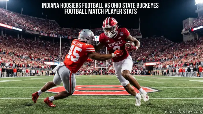 Indiana Hoosiers football vs Ohio State Buckeyes football match player stats