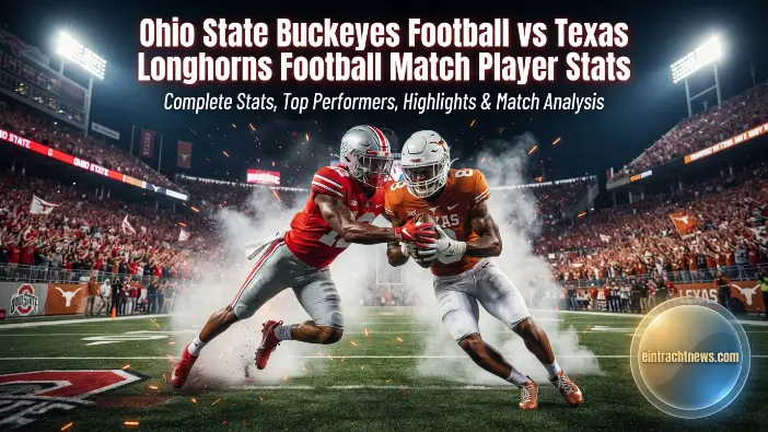 Ohio State Buckeyes Football vs Texas Longhorns Football Match Player Stats